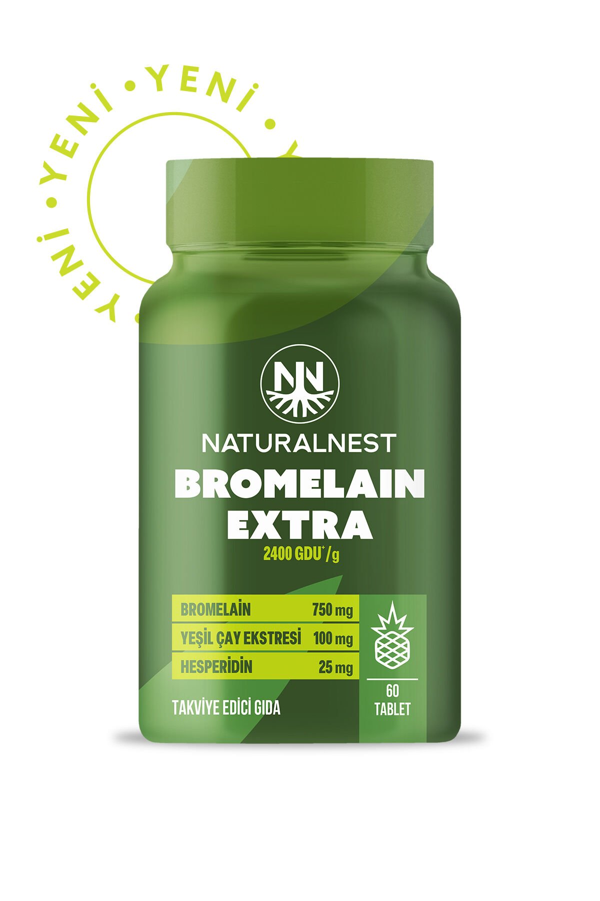 Bromelain Extra 2400 GDU/g 60 Tablet NN_001_1