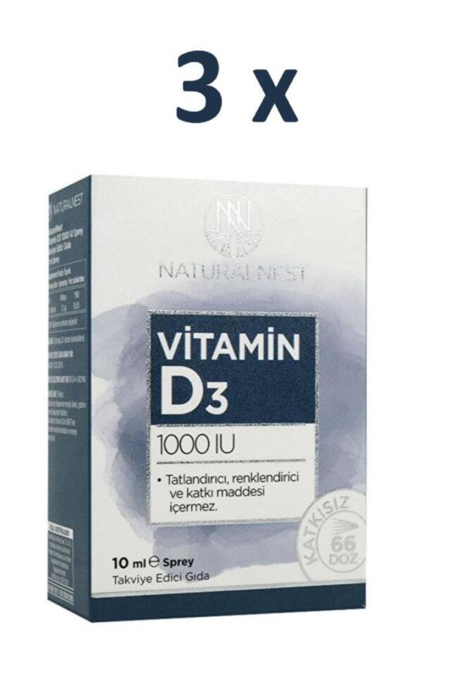 Vıtamın D3 1000 Iu Sprey 10 ml 3 Al 2 Öde 8697595877913_1