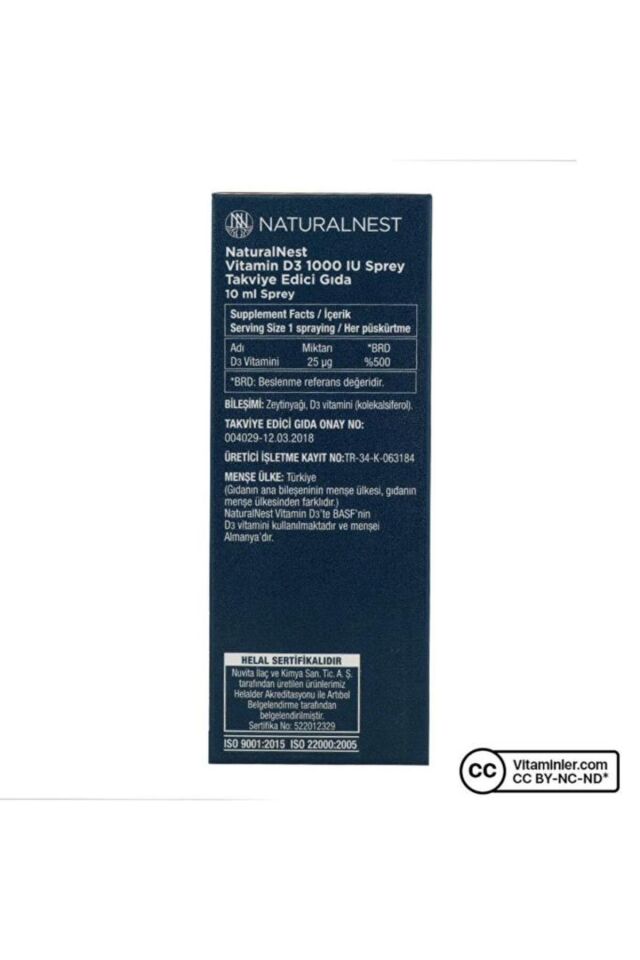 Vıtamın D3 1000 Iu Sprey 10 ml 3 Al 2 Öde 8697595877913_1
