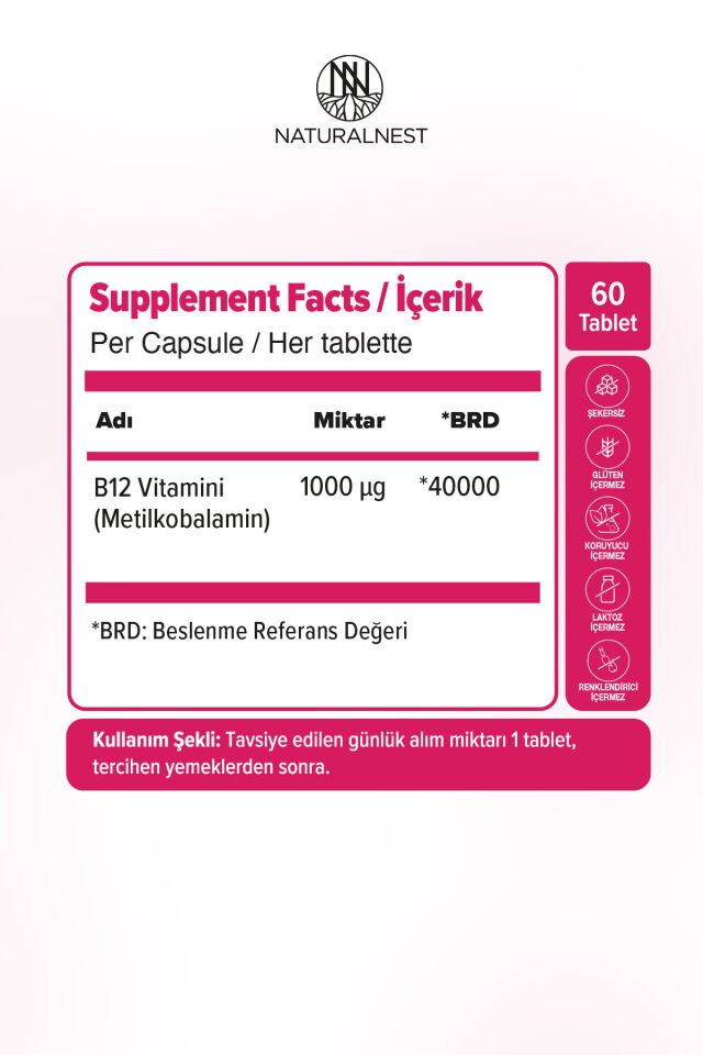 Vıtamın B12 60 Tablet