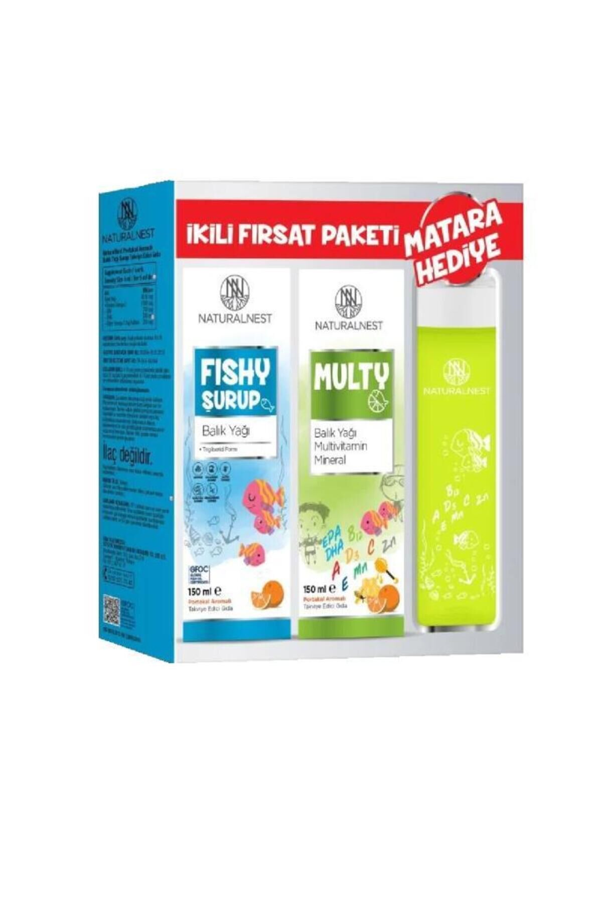 Fıshy Surup Multy Surup Ikili Fırsat Paketi Matara Hediyeli 8697595877777_1