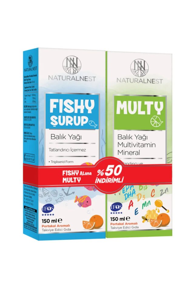 Fıshy Şurup Multy Şurup Balık Yağı 150 ml - 2'li NTRNST0145_1