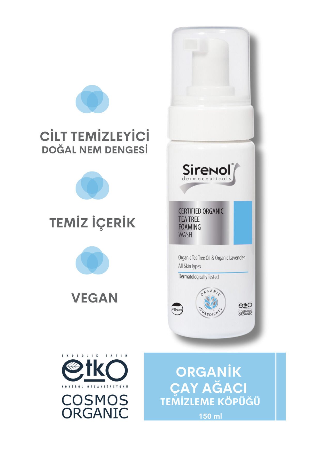 Organik Sertifikalı Çay Ağacı Temizleme Köpüğü 150 ml S121_1