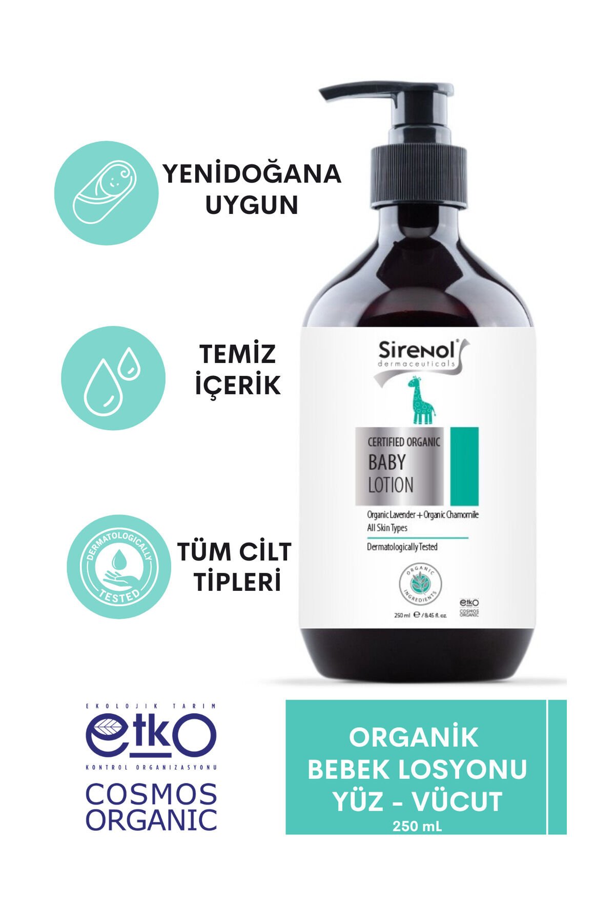 Organik Bebek Losyonu 250 ml S821_1