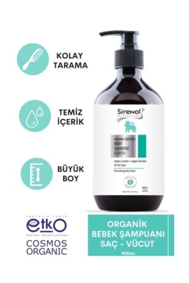 Organik 2'li Bebek Bakım Seti (Şampuan + Pişik Kremi) 400 mL / 87 mL SN1130_1