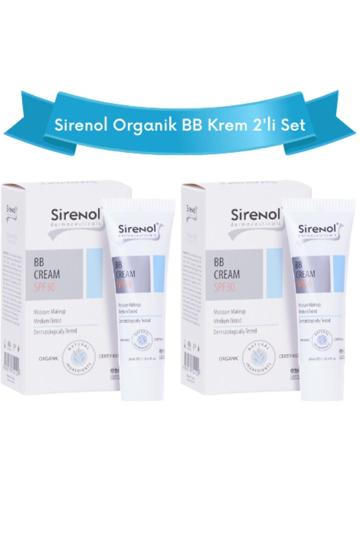 Organik Bb Krem 2'li Set 30 ml / 30 ml Orta ton