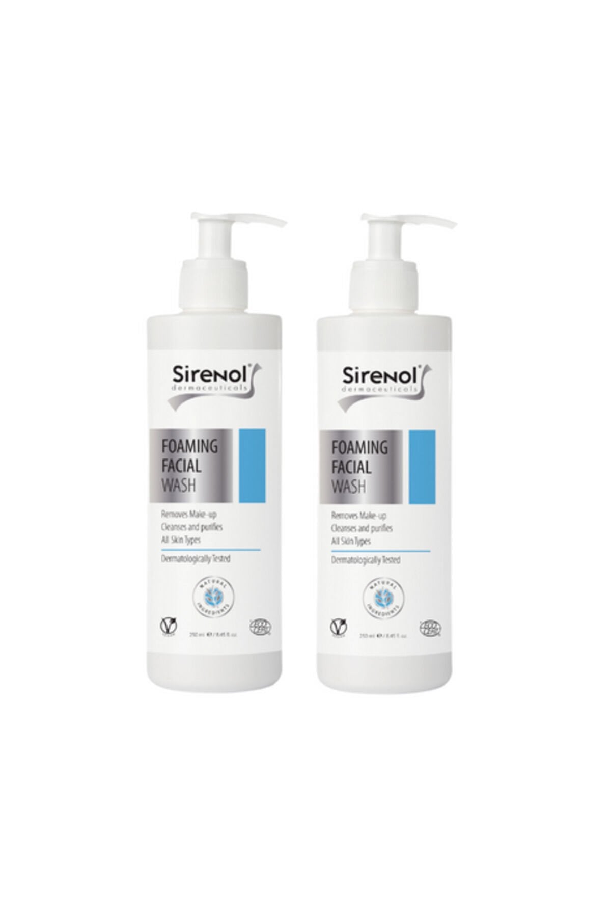 %100 Doğal 2'li Yüz Temizleme Köpüğü Set 2x250 ml SN1060_1