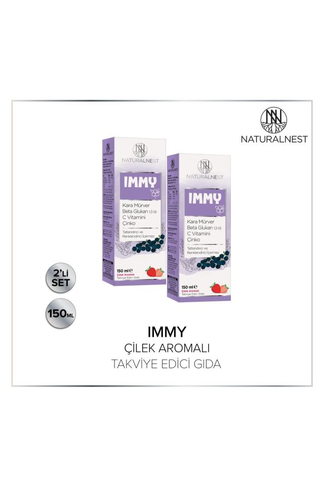 Immy Kara Mürver 1,3 1,6 Beta Glukan Vitamin C Çinko Içeren Şurup 2 Kutu Immy2_1