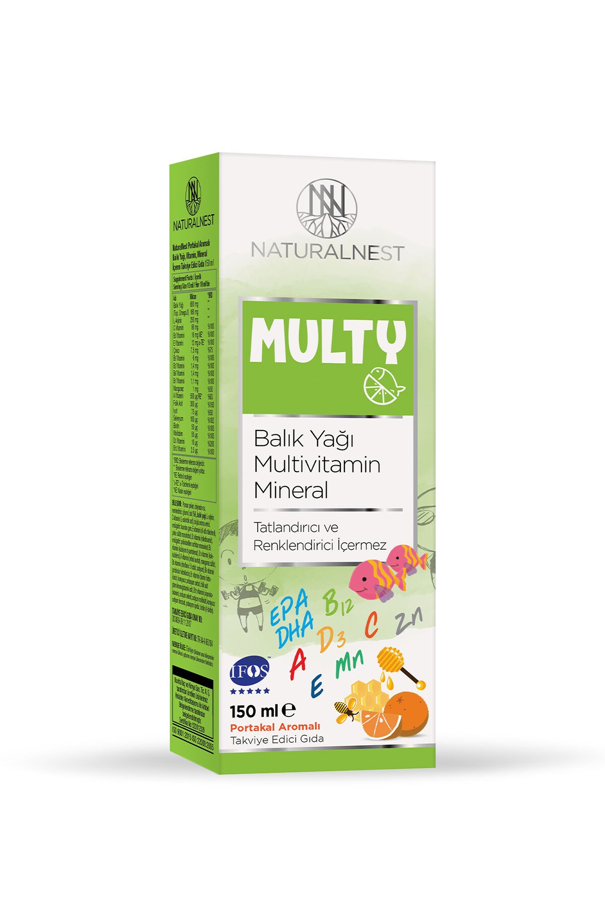 Multy Balık Yağı Şurup 150 ml — Multivitamin Mineral 8697595877142_1