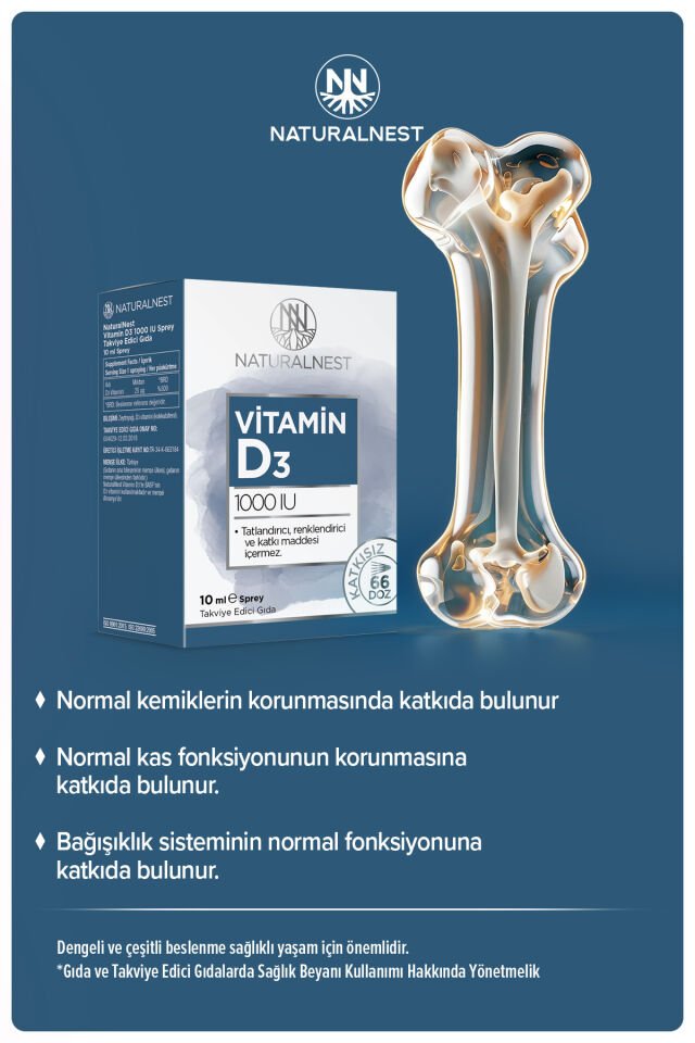 Vitamin D3 1000 IU Sprey — 10 Ml 8697595877036_1