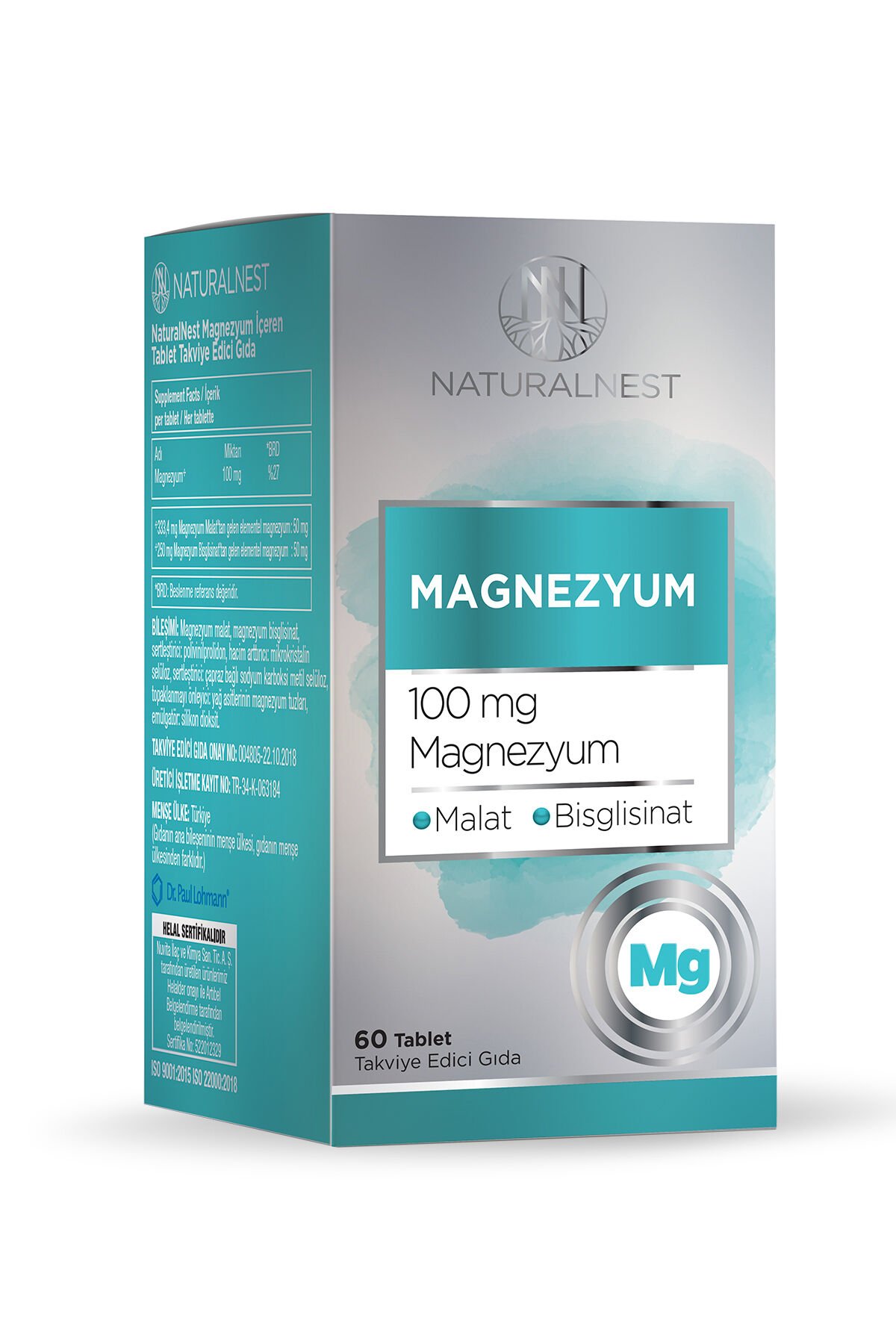 Magnezyum 60 Tablet — Malat — Bisglisinat 8697595877098_1