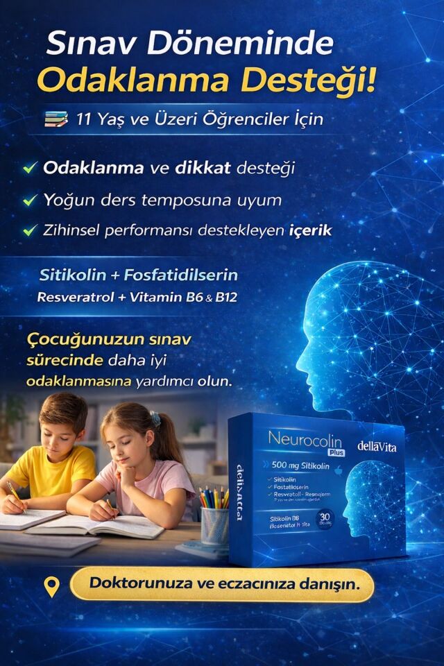 Neurocolin Plus 500mg Sitikolin Takviyesi