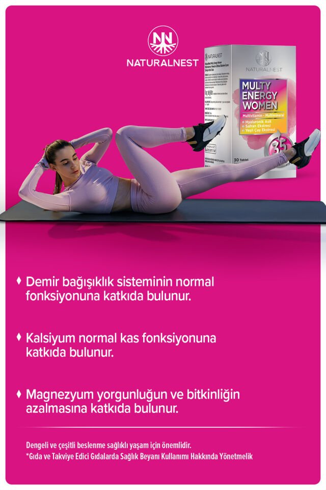 Multi Energy Women 30 Tablet + Men 30 Tablet Aile Paketi