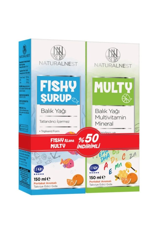 Fıshy Şurup Multy Şurup Balık Yağı 150 ml - 2'li
