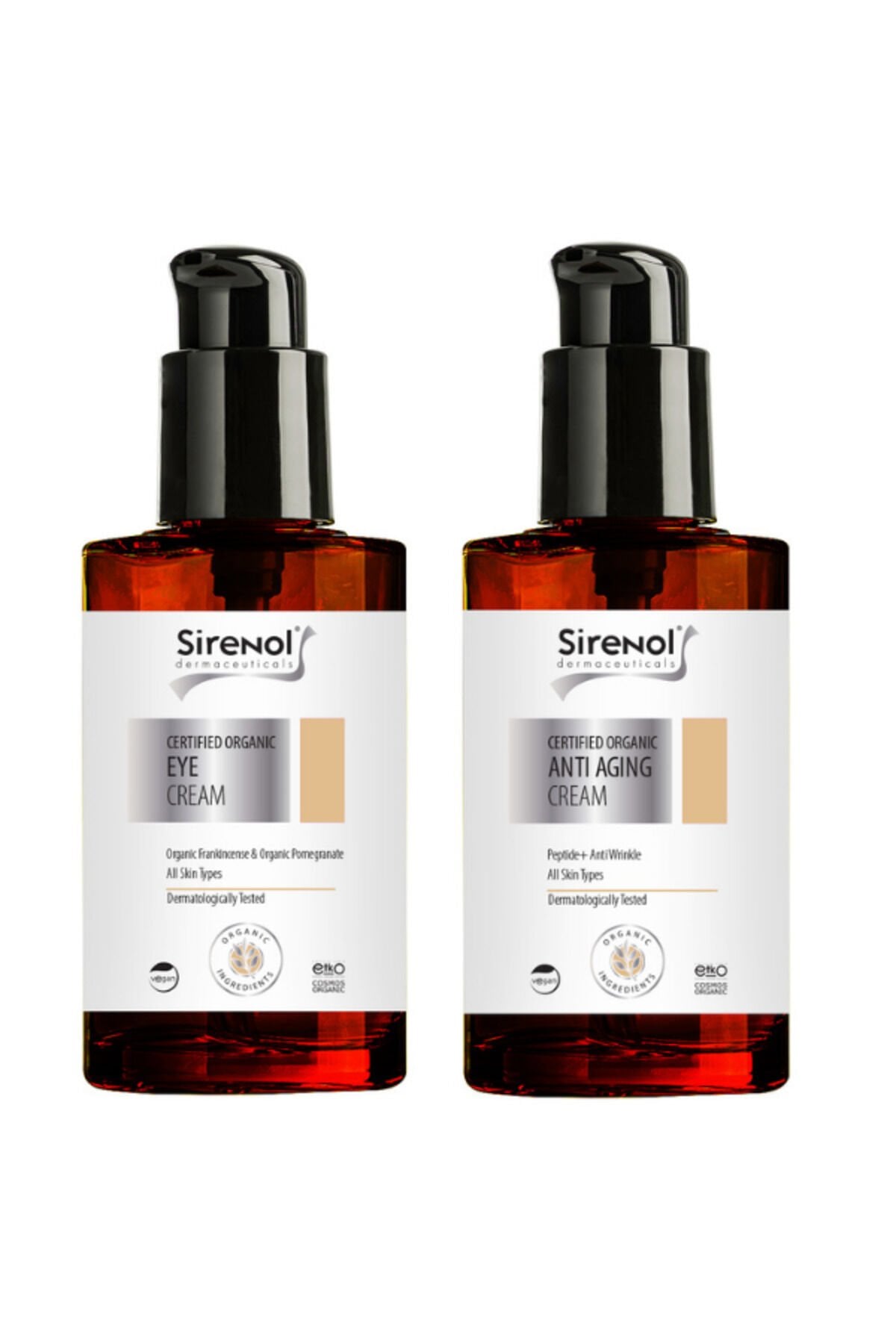 Organik Göz Kremi Ve Anti Aging Set 15 ml / 50 ml