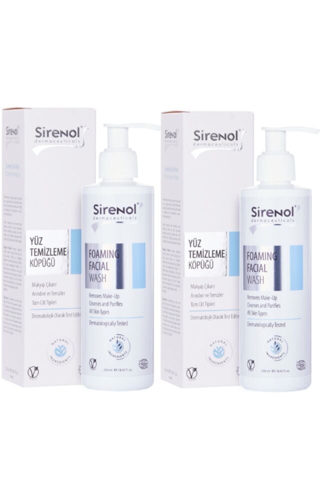 %100 Doğal 2'li Yüz Temizleme Köpüğü Set 2x250 Ml