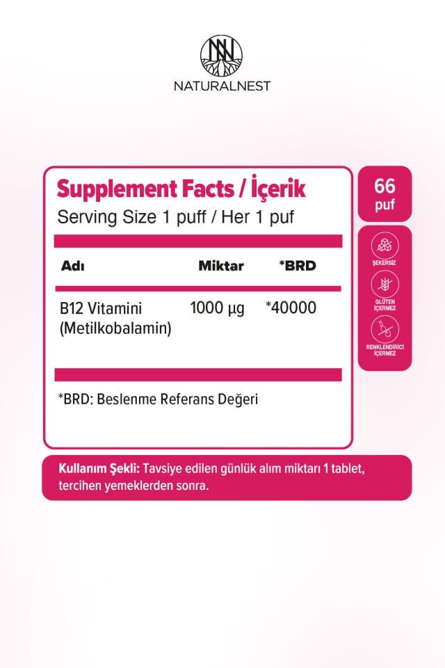 Methyl B12 1000 Mcg 10 ml Sprey
