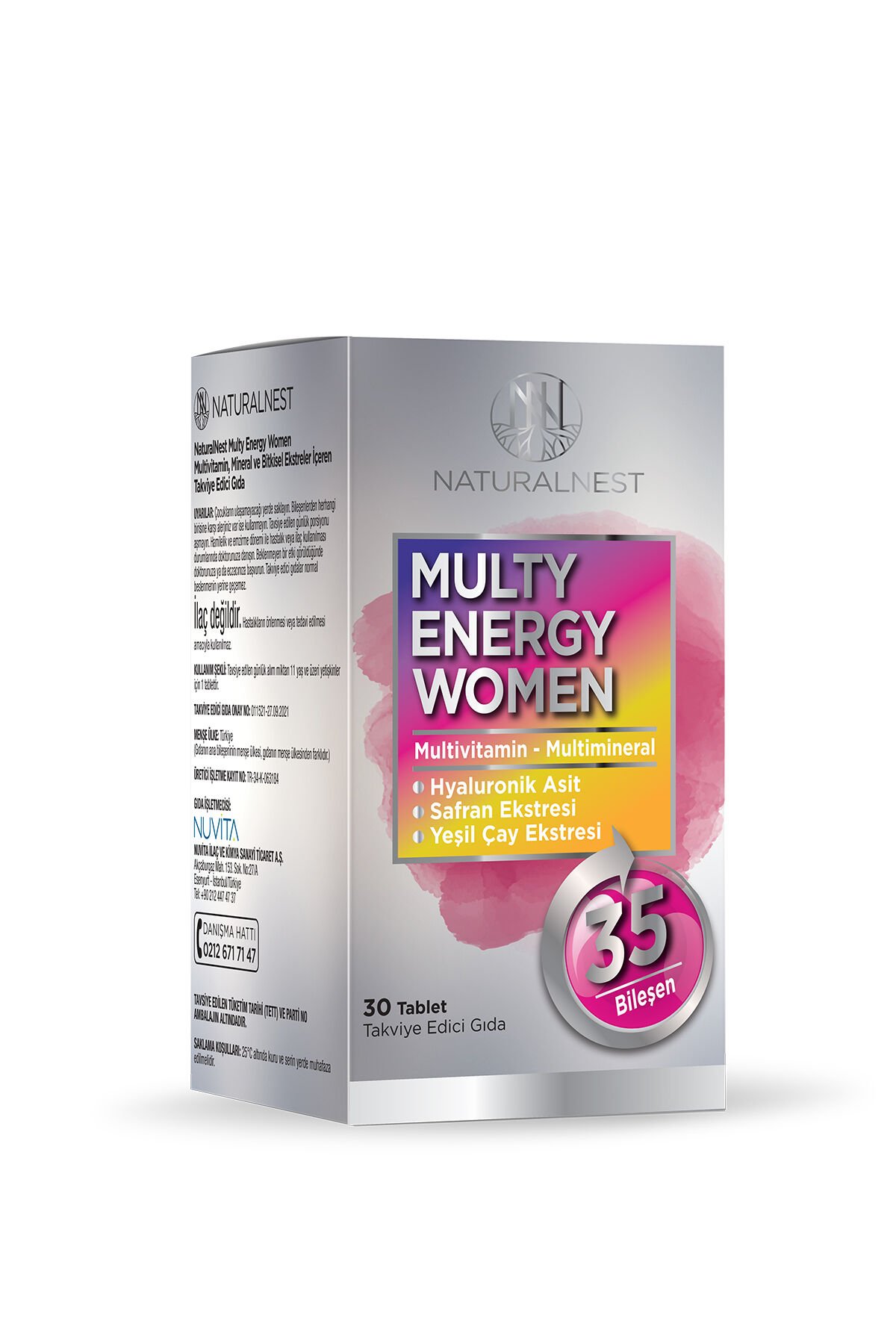 STD Naturalnest Multy Energy Women 30 Tablet ( TEKLİDİR )