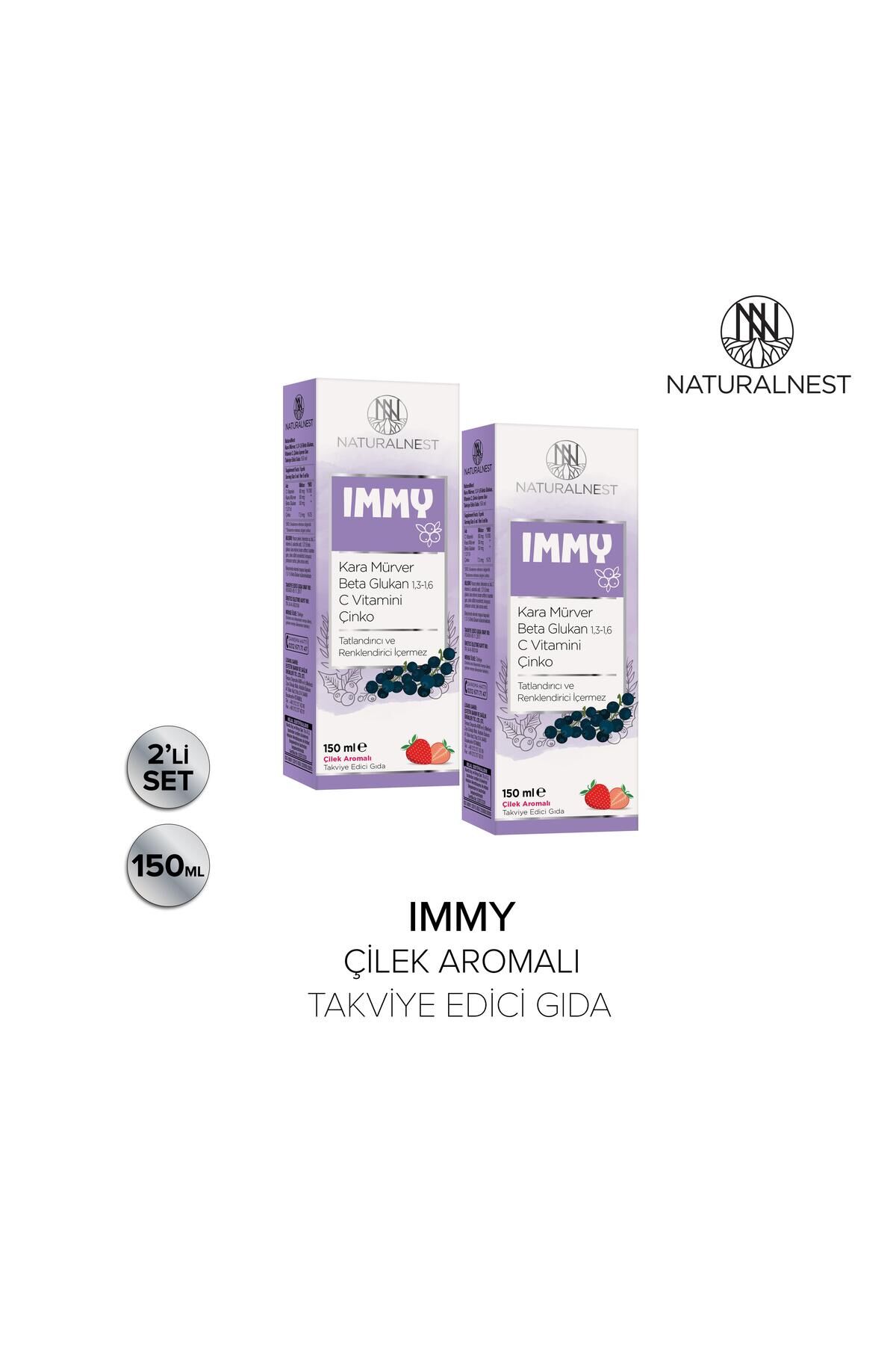 Immy Kara Mürver 1,3 1,6 Beta Glukan Vitamin C Çinko Içeren Şurup 2 Kutu
