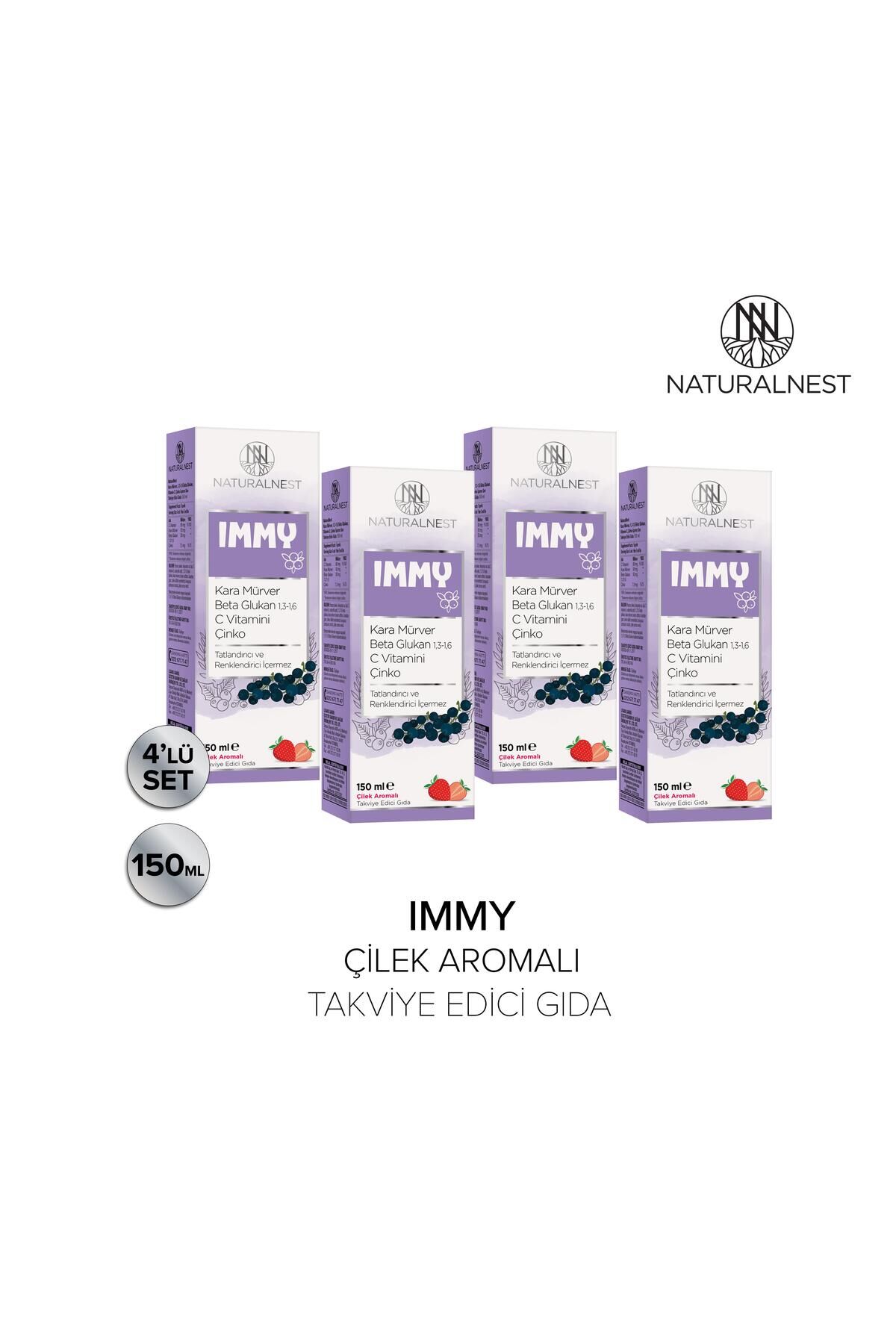Immy Kara Mürver 1,3 1,6 Beta Glukan Vitamin C Çinko Içeren Şurup 4 Kutu